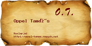 Oppel Tamás névjegykártya