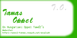 tamas oppel business card